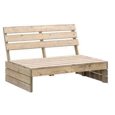 Palletbank Lucca modulair - greywash - 120x93,5x76,5 cm - Leen Bakker