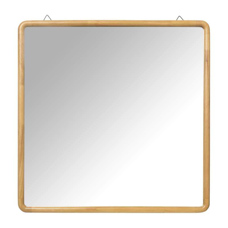Spiegel Lindt - vierkant - bruin - 60x60 cm