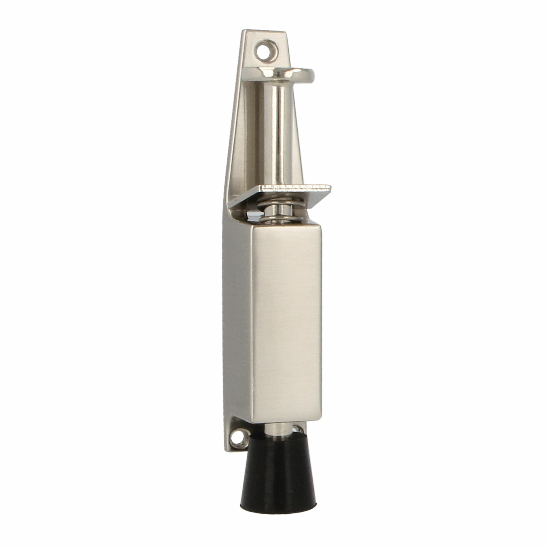 AMIG deurvastzetter / deurvergrendeling - 1x - 120 x 25mm - 28mm slag - voetbediening - zilver -