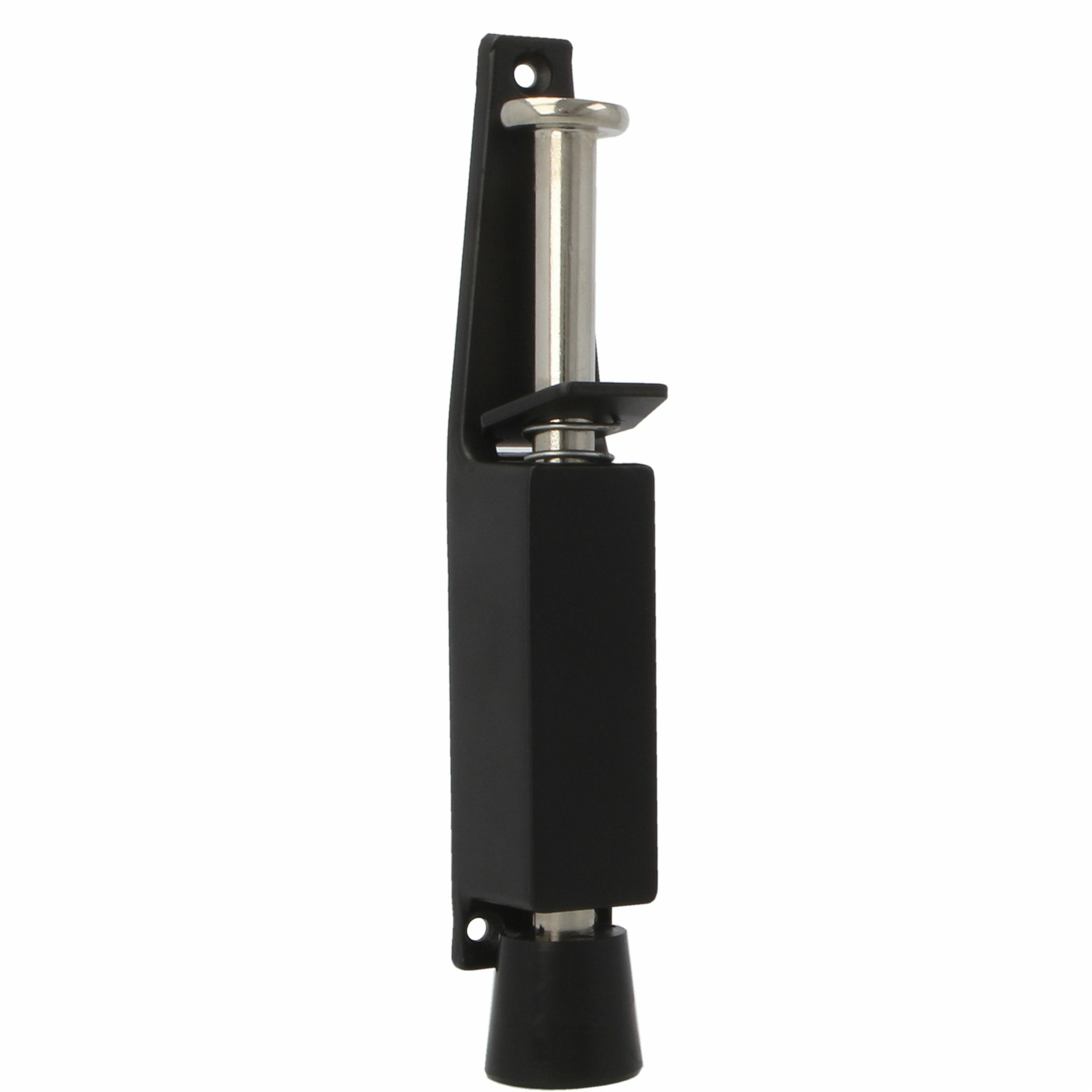 AMIG deurvastzetter / deurvergrendeling - 1x - 165 x 30mm - 45mm slag - voetbediening - zwart -