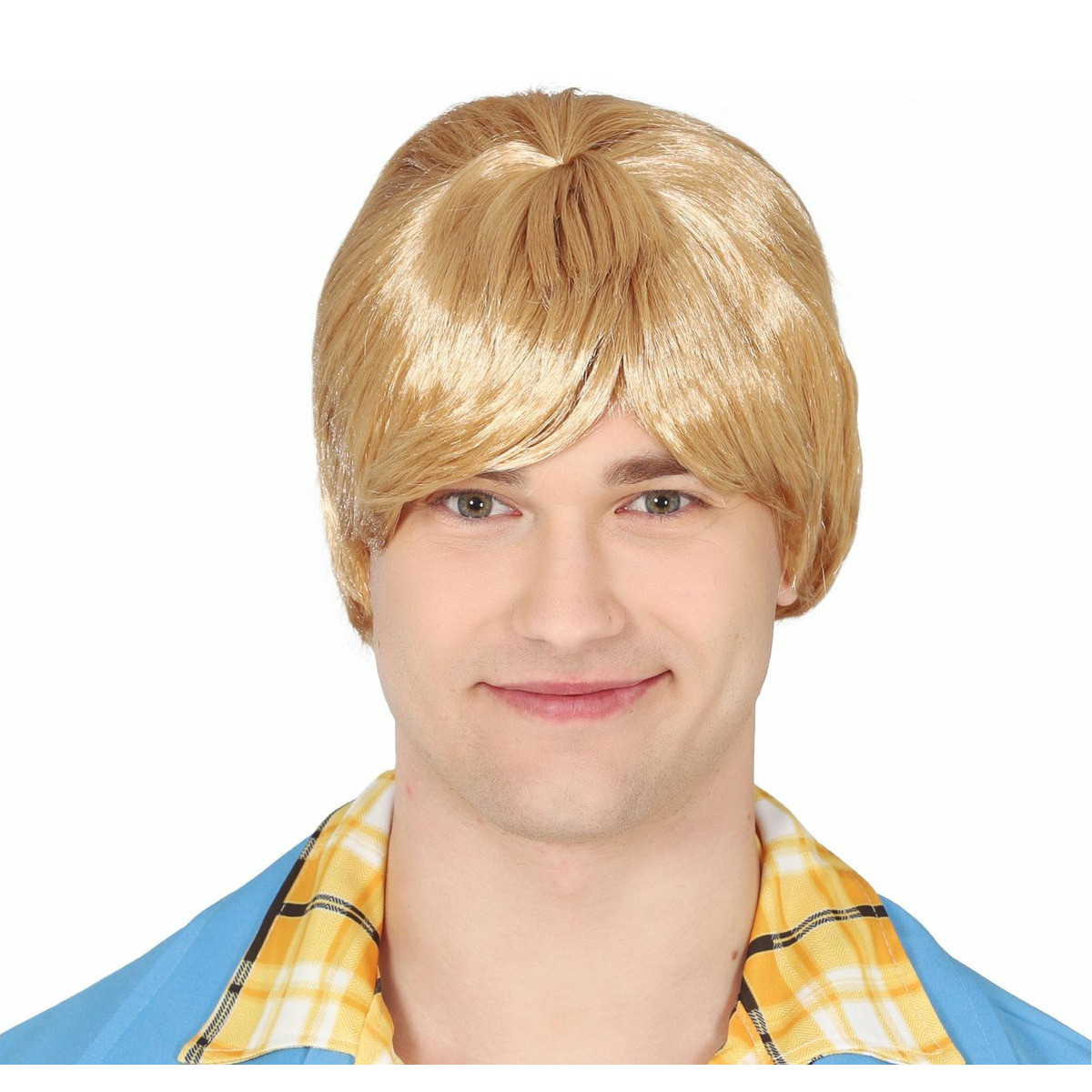 Carnaval verkleedpruik heren Coole surf boy/Kakker Ken - kort haar - blond -