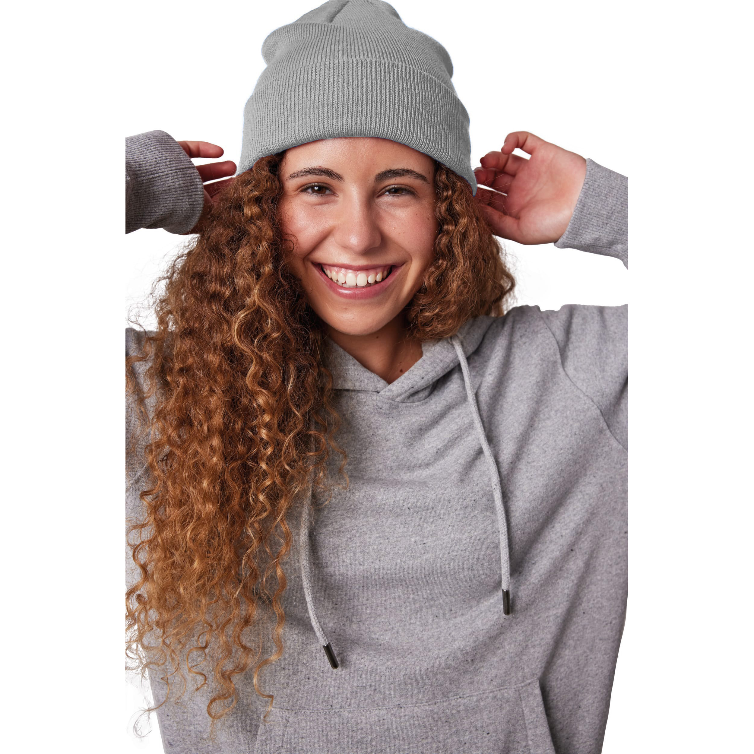 Wintermuts Beanie Yukon - lichtgrijs - heren/dames - sterk/zacht/licht gebreid 100% Acryl One size -
