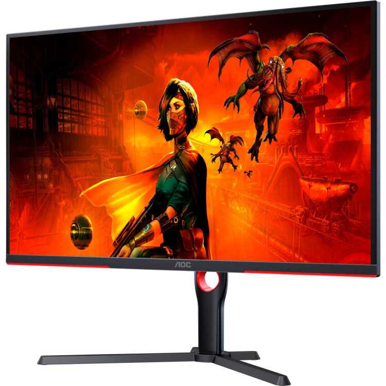 AOC U32G3X/BK gaming monitor 144Hz, 2x HDMI 2.1, 2x DisplayPort 1.4, Adaptive Sync