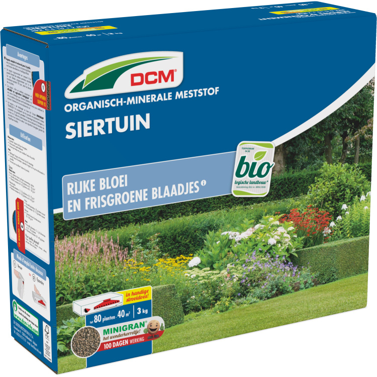 DCM Meststof Siertuin 3 kg meststof Tot 40 m²