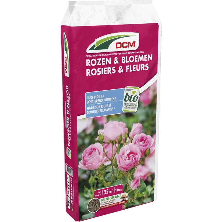 DCM Meststof Rozen & Bloemen 10 kg meststof Tot 125 m²