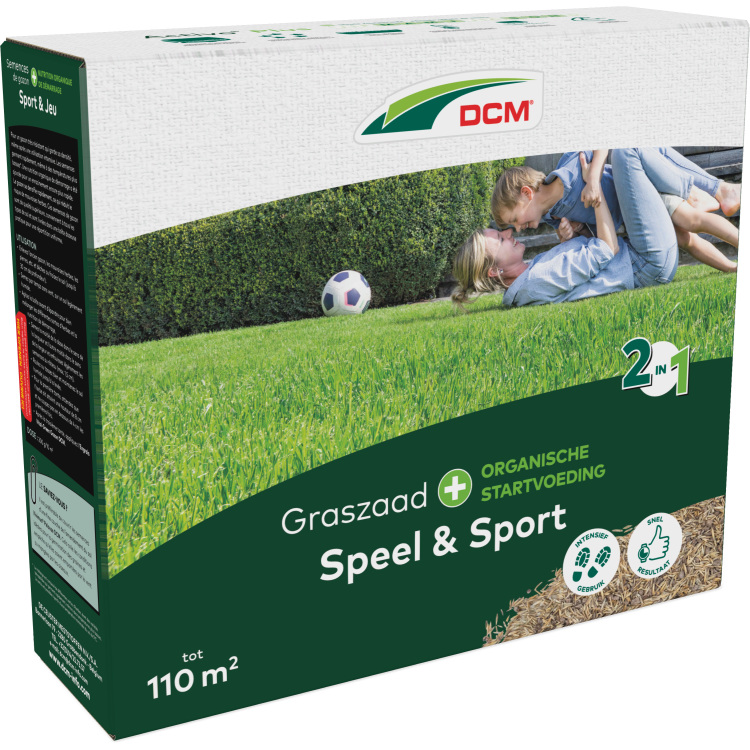 DCM Graszaad Plus Speel & Sport 2,2 kg zaden Tot 110 m²