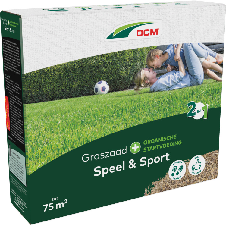 DCM Graszaad Plus Speel & Sport 1,5 kg zaden Tot 75 m²