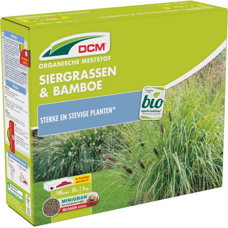 DCM Meststof Siergrassen & Bamboe 3 kg meststof Tot 50 m²