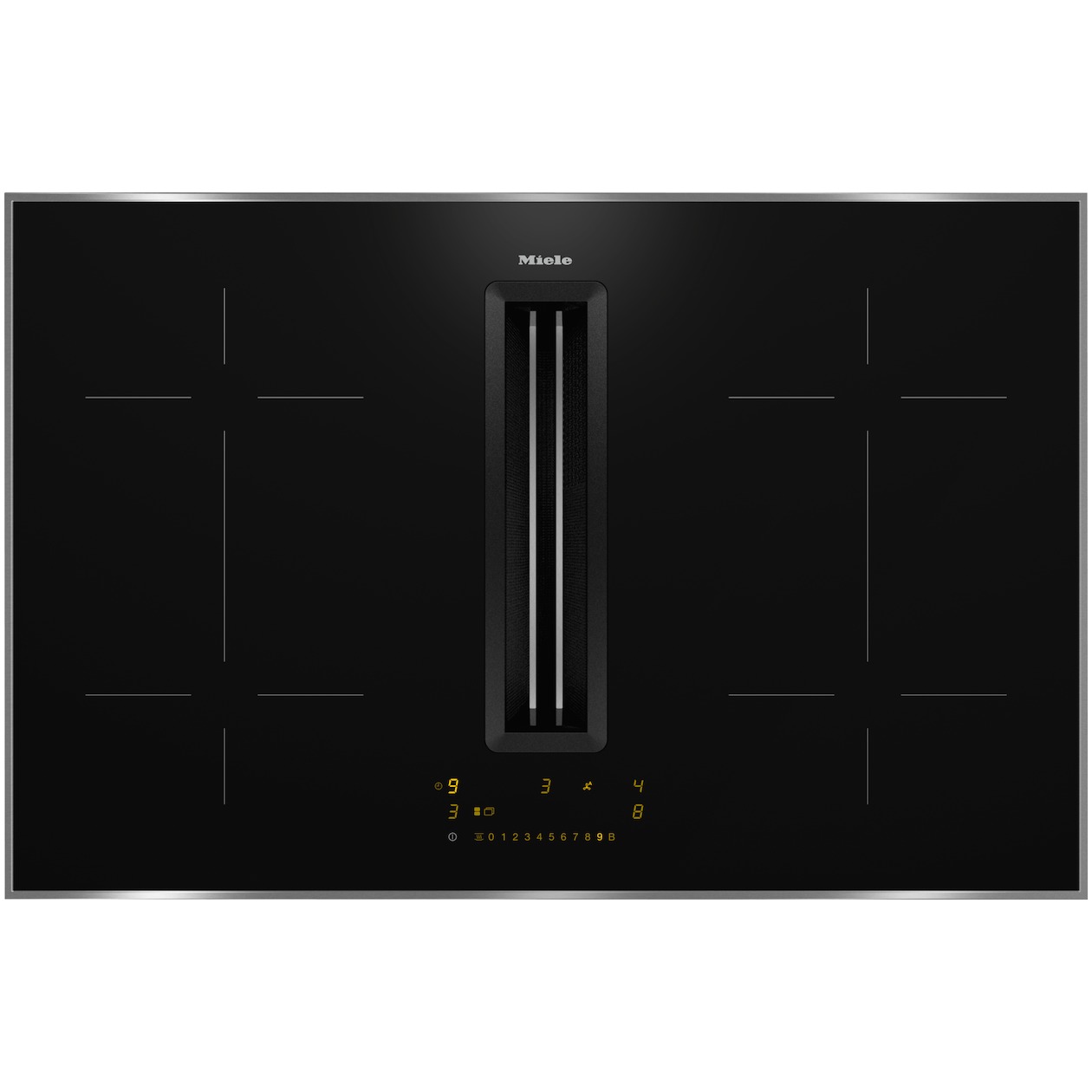 Miele KMDA 7473 FR-A Inductie inbouwkookplaat met afzuiging Grijs