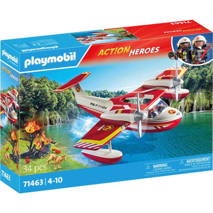 PLAYMOBIL City Action - Brandweervliegtuig met blusfunctie constructiespeelgoed 71463