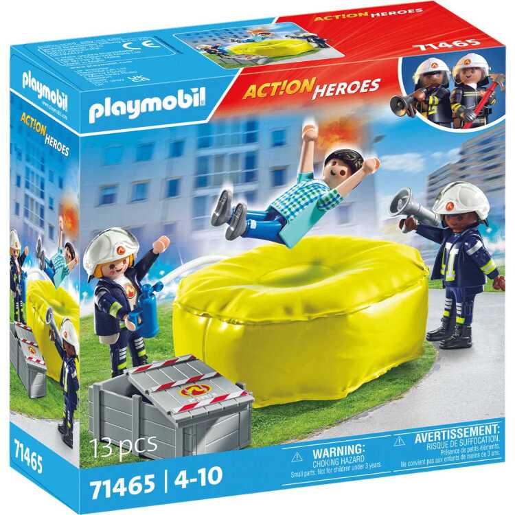 PLAYMOBIL City Action - Brandweerlieden met luchtkussens constructiespeelgoed 71465