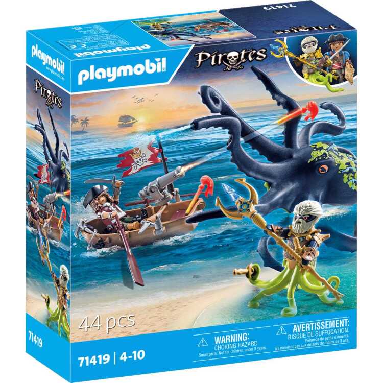 PLAYMOBIL Pirates - Gevecht tegen de reuzenoctopus constructiespeelgoed 71419