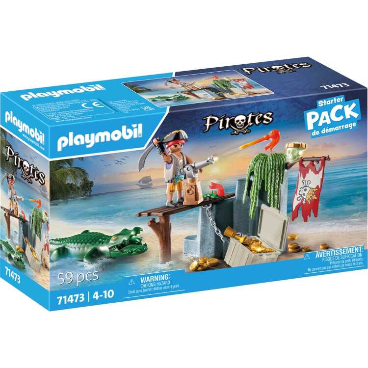 PLAYMOBIL Pirates - Piraat met alligator constructiespeelgoed 71473