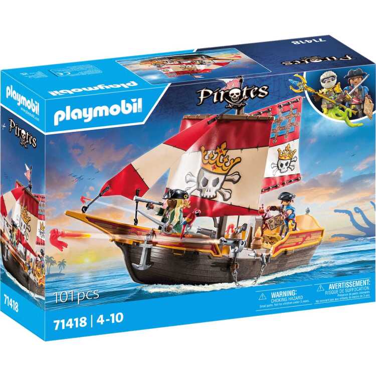PLAYMOBIL Pirates - Piratenschip constructiespeelgoed 71418