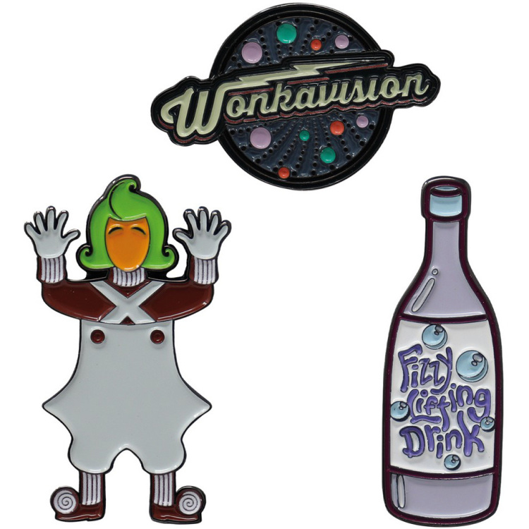 Diverse Willy Wonka and the Chocolate Factory: Limited Edition Pin Badge Set pin