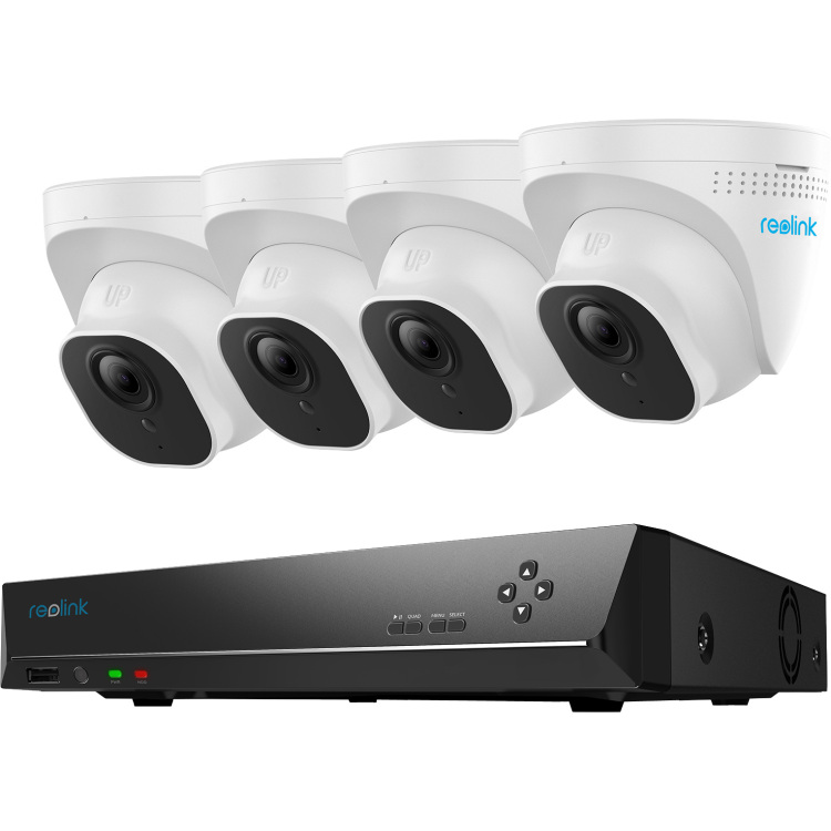 Reolink RLK8-800D4-AI beveiligingsset beveiligingscamera 4 stuks, 8 MP, PoE, 2 TB