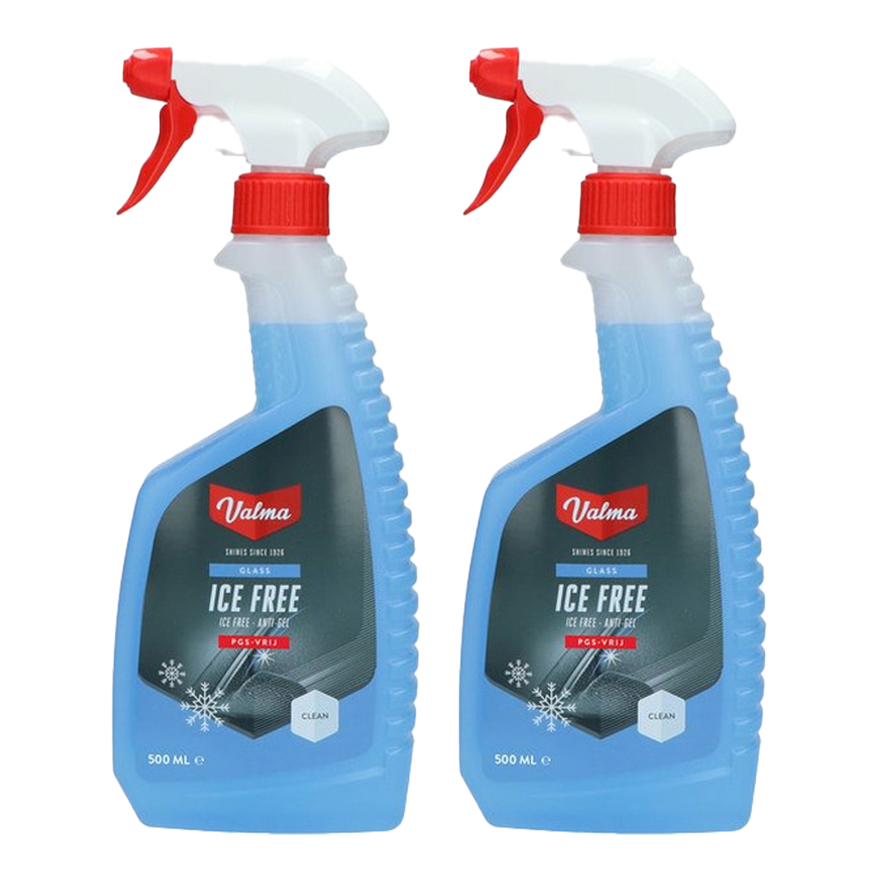 Ruitenontdooier spray - 2x - voor auto - 500 ml - antivries sprays - winter/vorst -