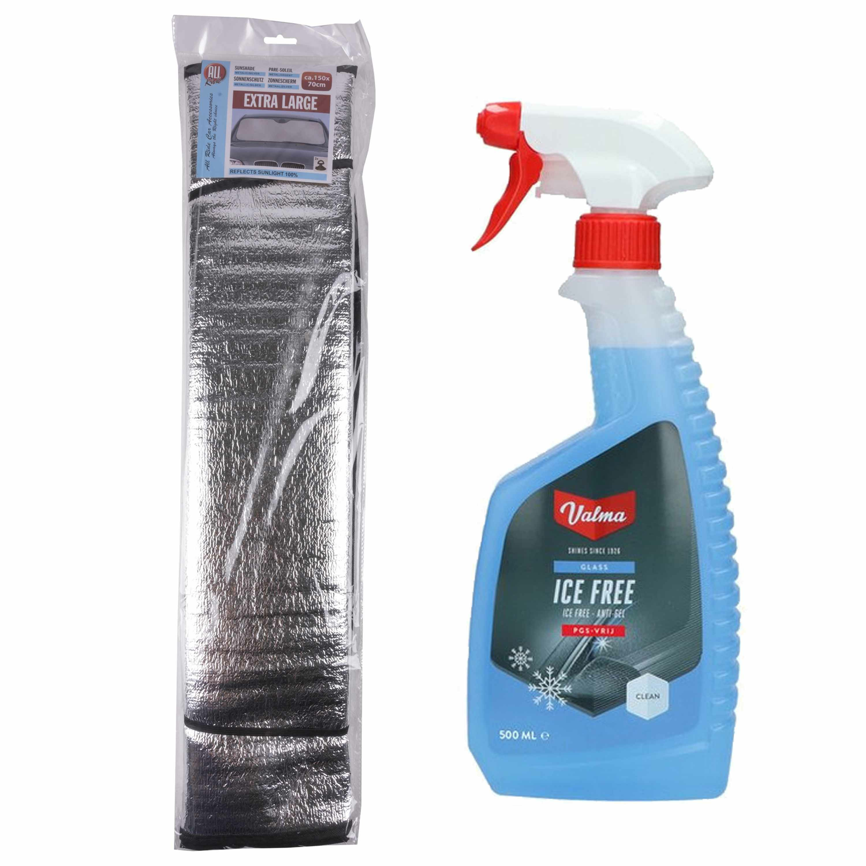 Ruitenontdooier spray - voor auto - 500 ml - antivries sprays - winter/vorst - incl. anti-vorstdeken -