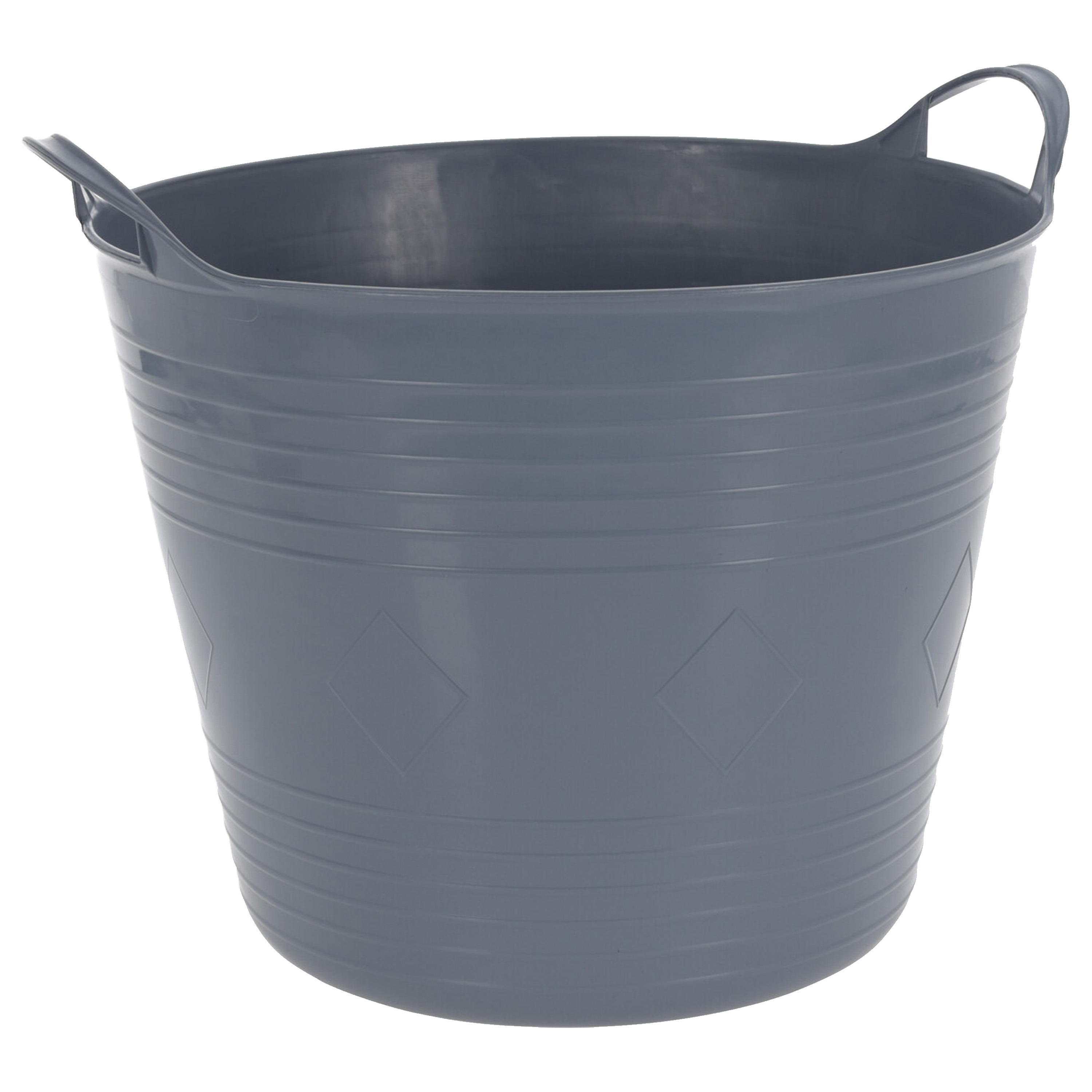 Flexibele emmer - blauw - 27 liter - kunststof - 40 x 35 cm -