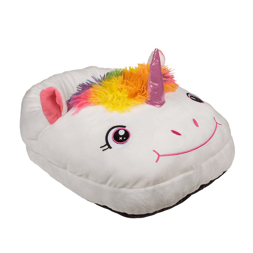 Voetenwarmer groot slof eenhoorn/unicorn - one size - 30 x 27 cm -
