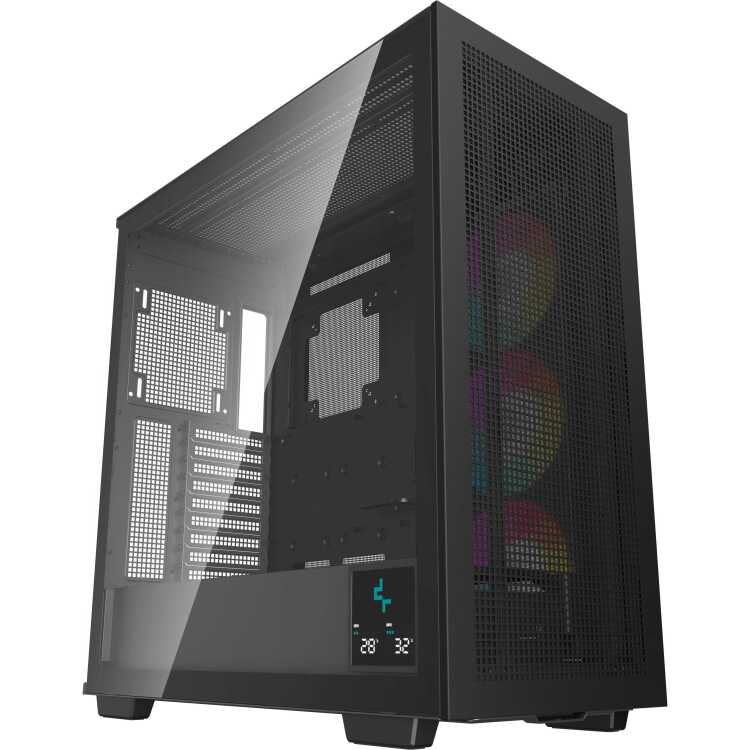 DeepCool MORPHEUS tower behuizing 4x USB-A | 1x USB-C | RGB | Tempered Glass