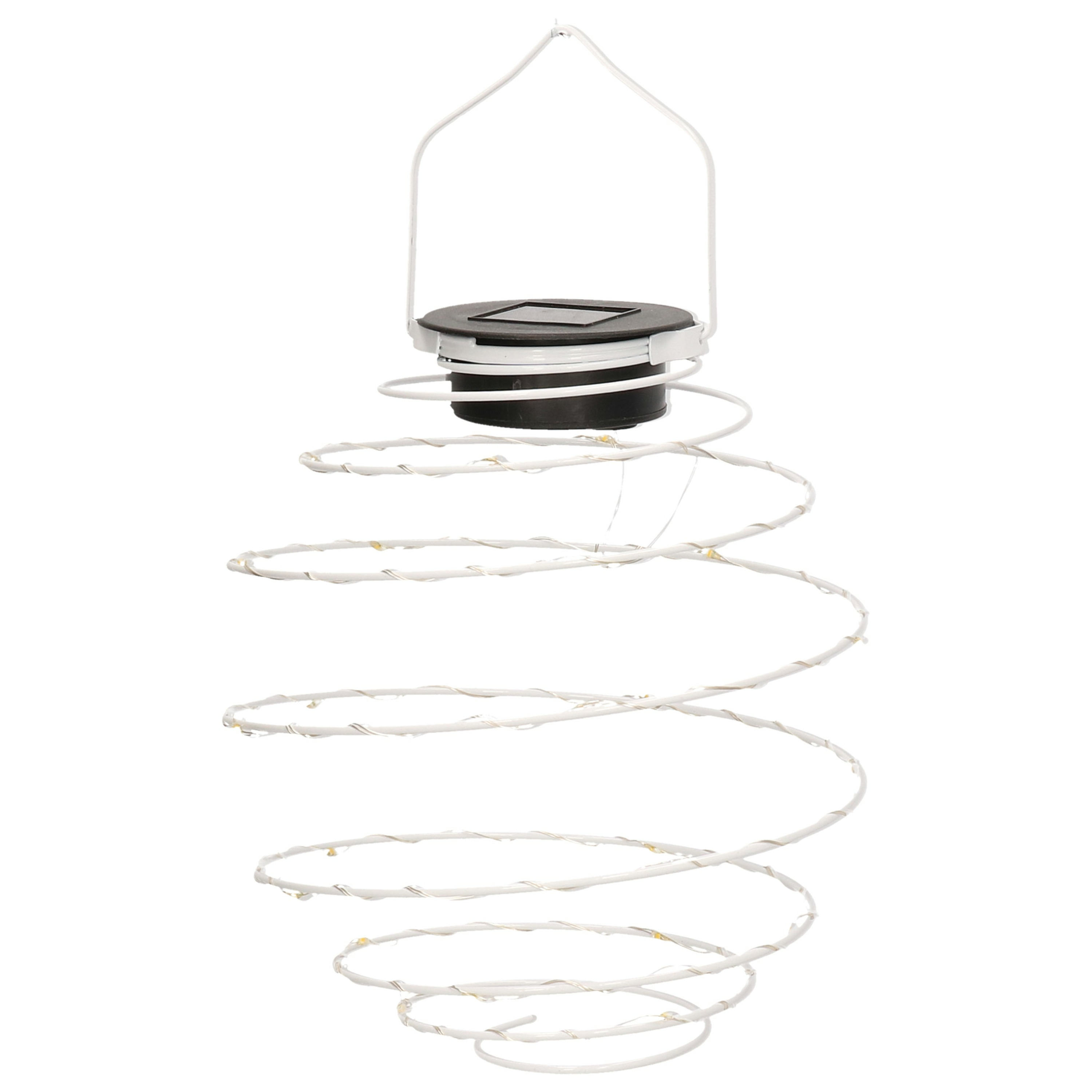 Hanglamp - solar verlichting - wit - D16 cm - metaal - tuinverlichting -