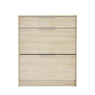 Schoenenkast Space - eikenkleur - 100,6x82,6x29,4 cm - Leen Bakker