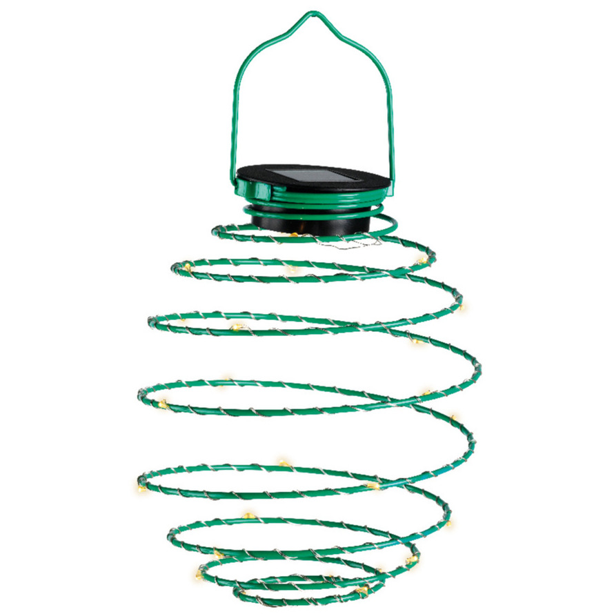 Hanglamp - solar verlichting - groen - D16 cm - metaal - tuinverlichting -