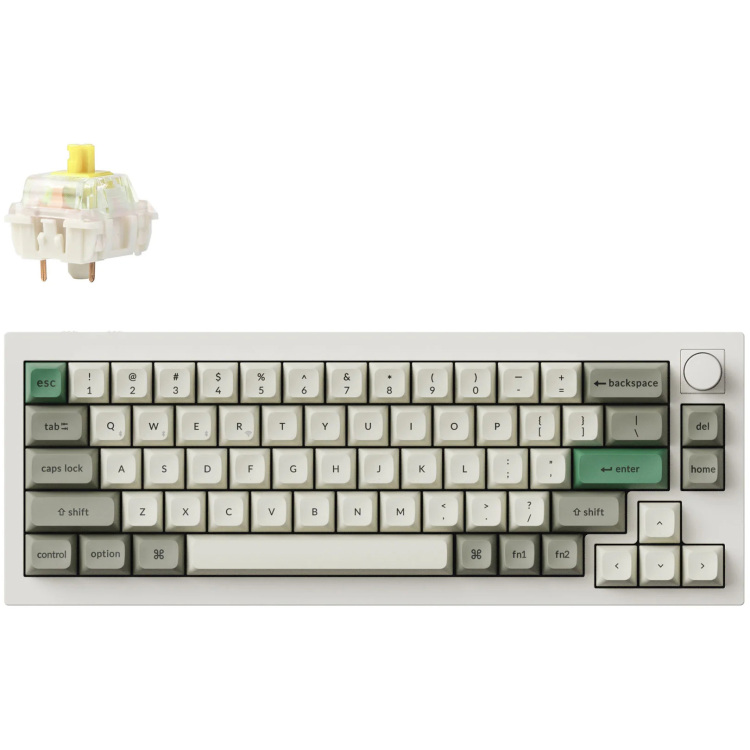 Keychron Q2 Max-P4 toetsenbord RGB leds, 65%, KSA double-shot PBT, hot swap, Knob, 2.4GHz | Bluetooth 5.1 | USB-C