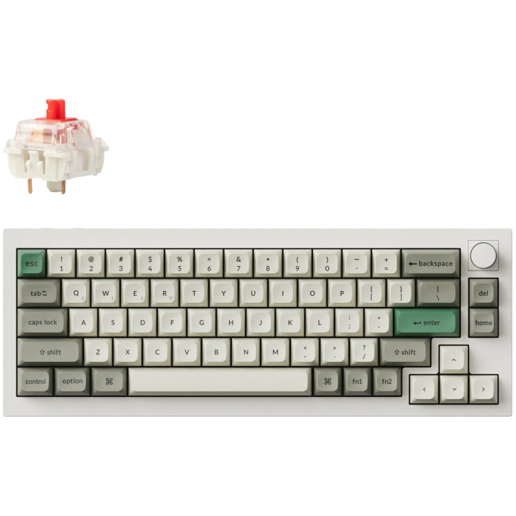 Keychron Q2 Max-P1 toetsenbord RGB leds, 65%, KSA double-shot PBT, hot swap, Knob, 2.4GHz | Bluetooth 5.1 | USB-C
