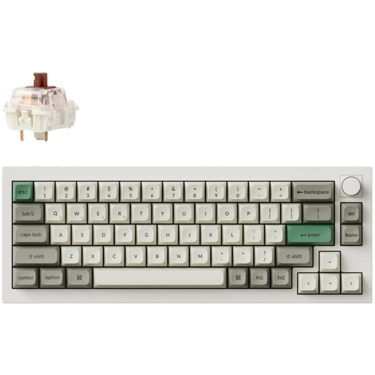 Keychron Q2 Max-P3 toetsenbord RGB leds, 65%, KSA double-shot PBT, hot swap, Knob, 2.4GHz | Bluetooth 5.1 | USB-C