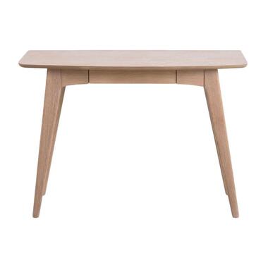 Bureau Maxial - eikenkleur - 45x105x74 cm - Leen Bakker