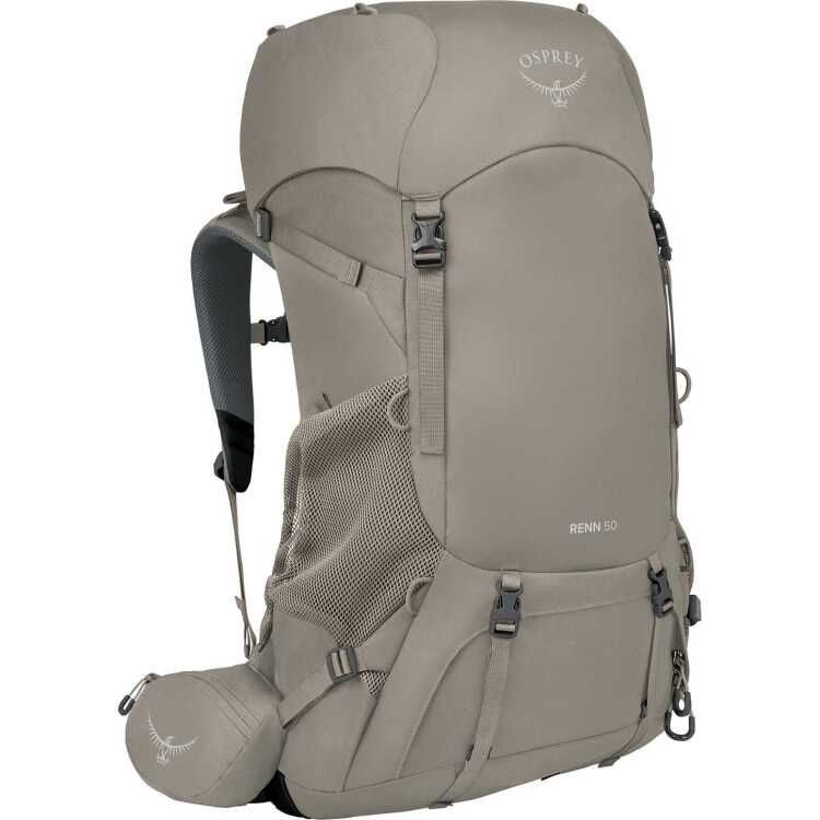 Osprey Renn 50 rugzak 50 Liter, One Size, Pediment Grey/Linen Tan