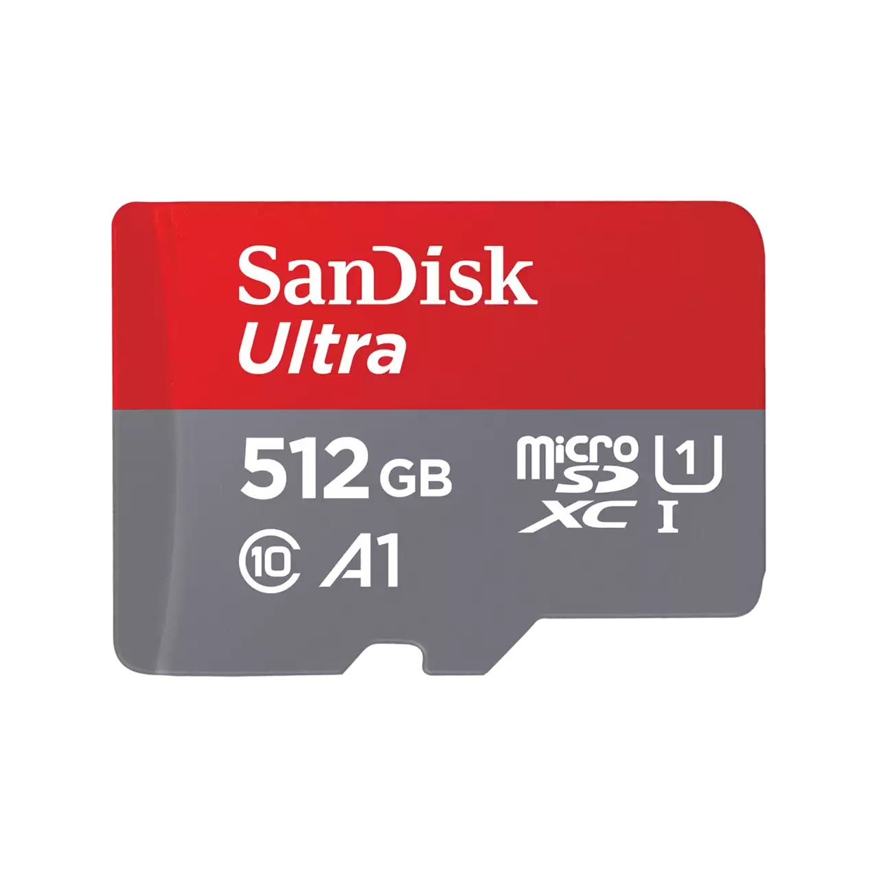 SanDisk MicroSDXC Ultra 512GB 150mb/s C10 - SDA UHS-I Micro SD-kaart Grijs