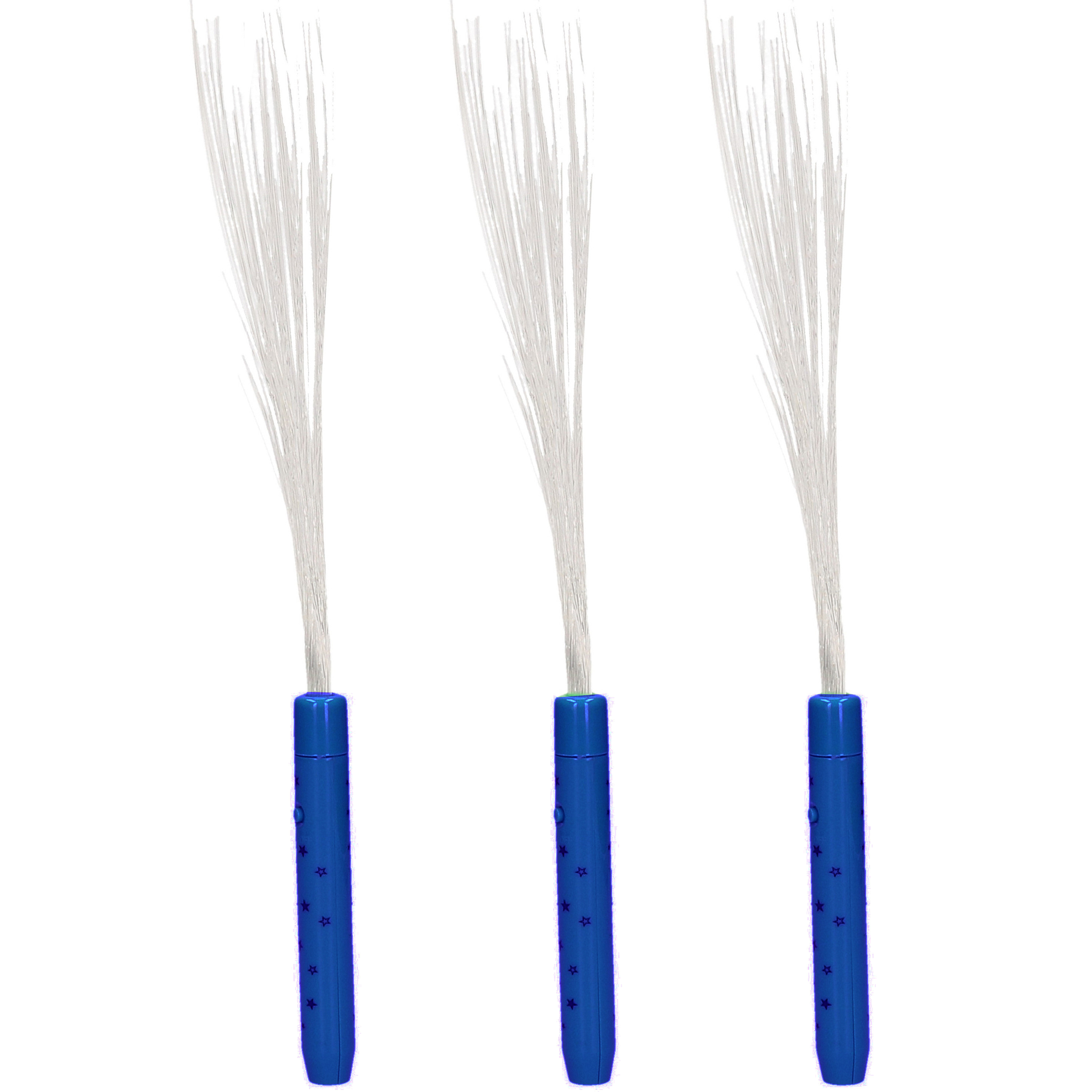 Fiberstick - 3x - magische LED licht stick - festival/evenementen lichtjes -