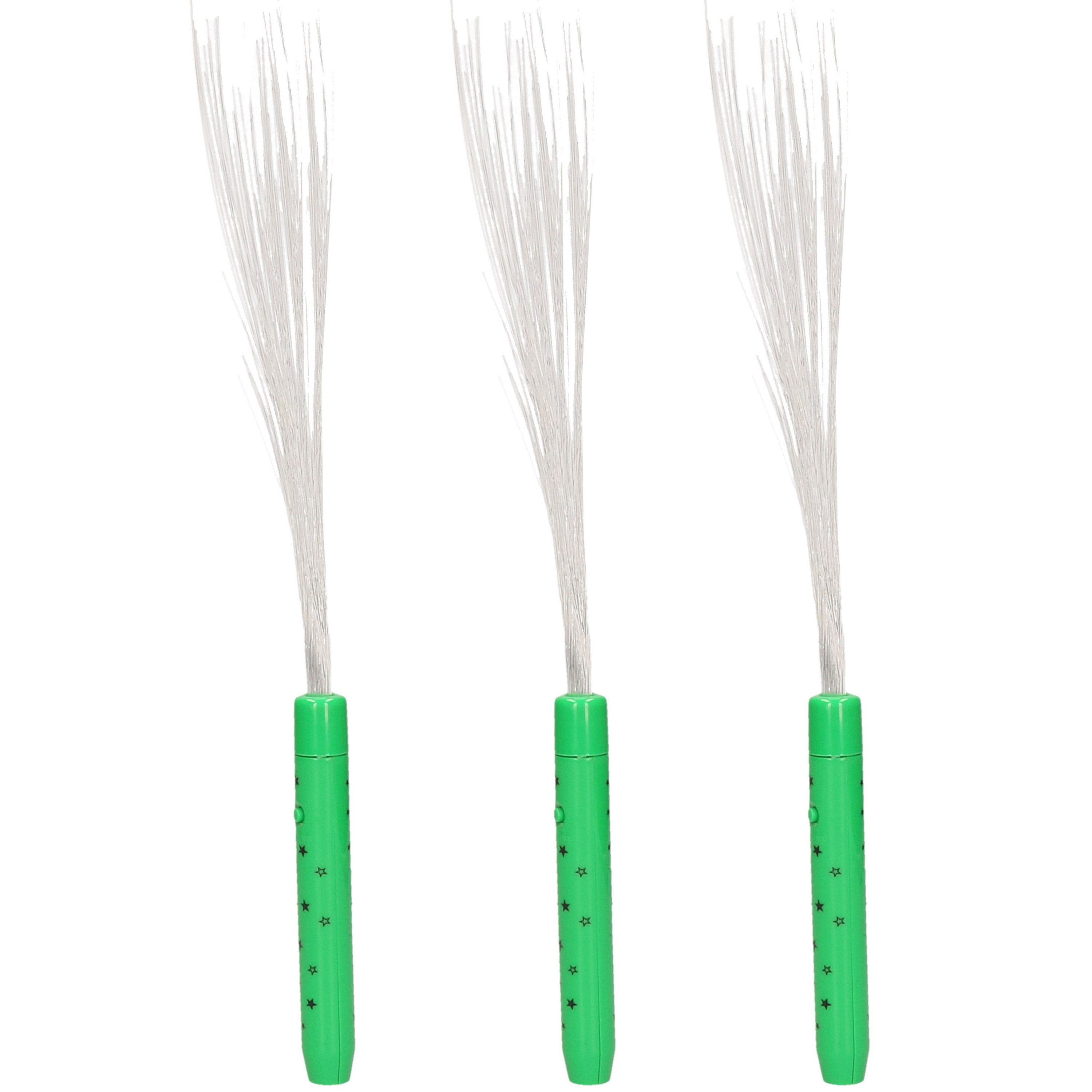 Fiberstick - 3x - magische LED licht stick - festival/evenementen lichtjes -