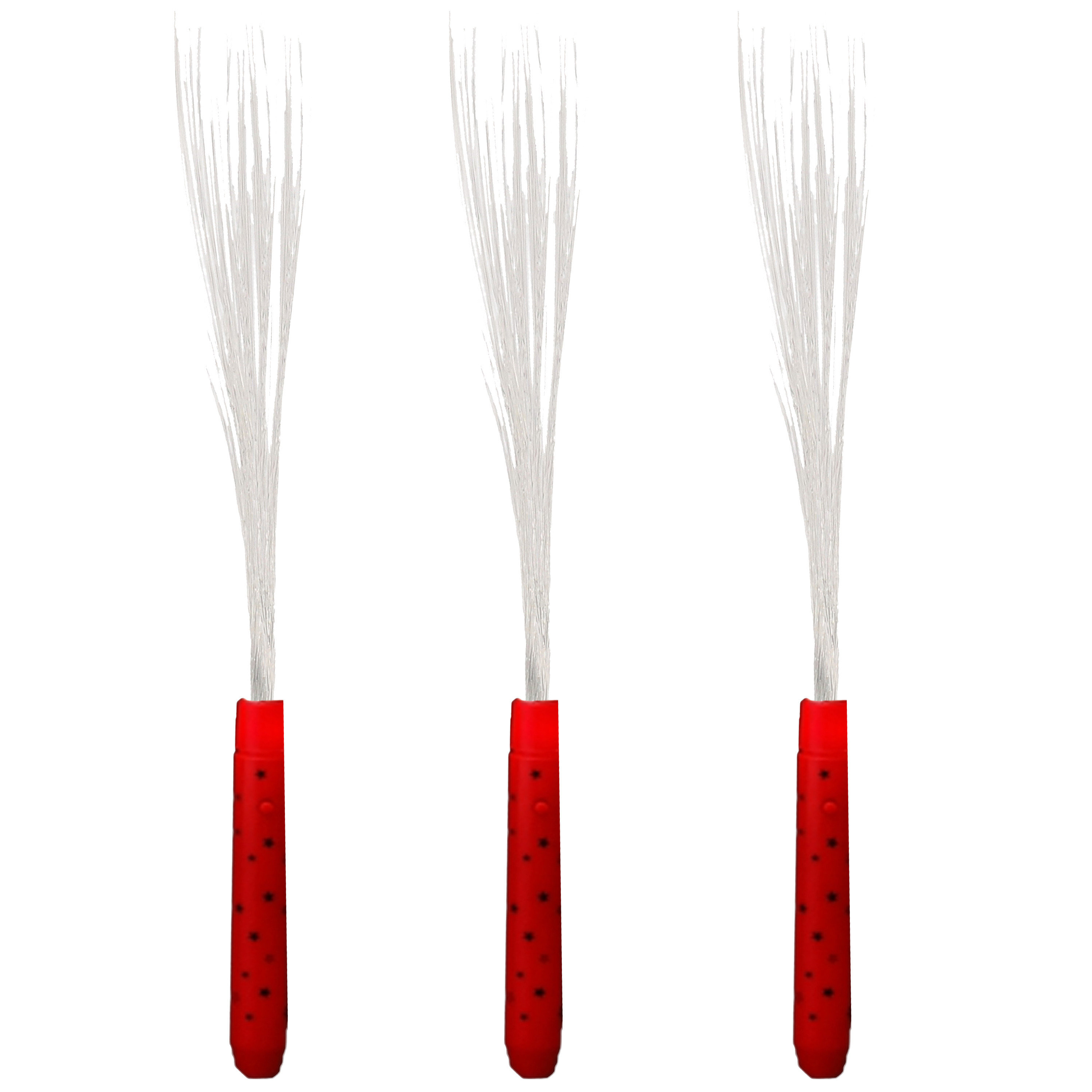 Fiberstick - 3x - magische LED licht stick - festival/evenementen lichtjes -