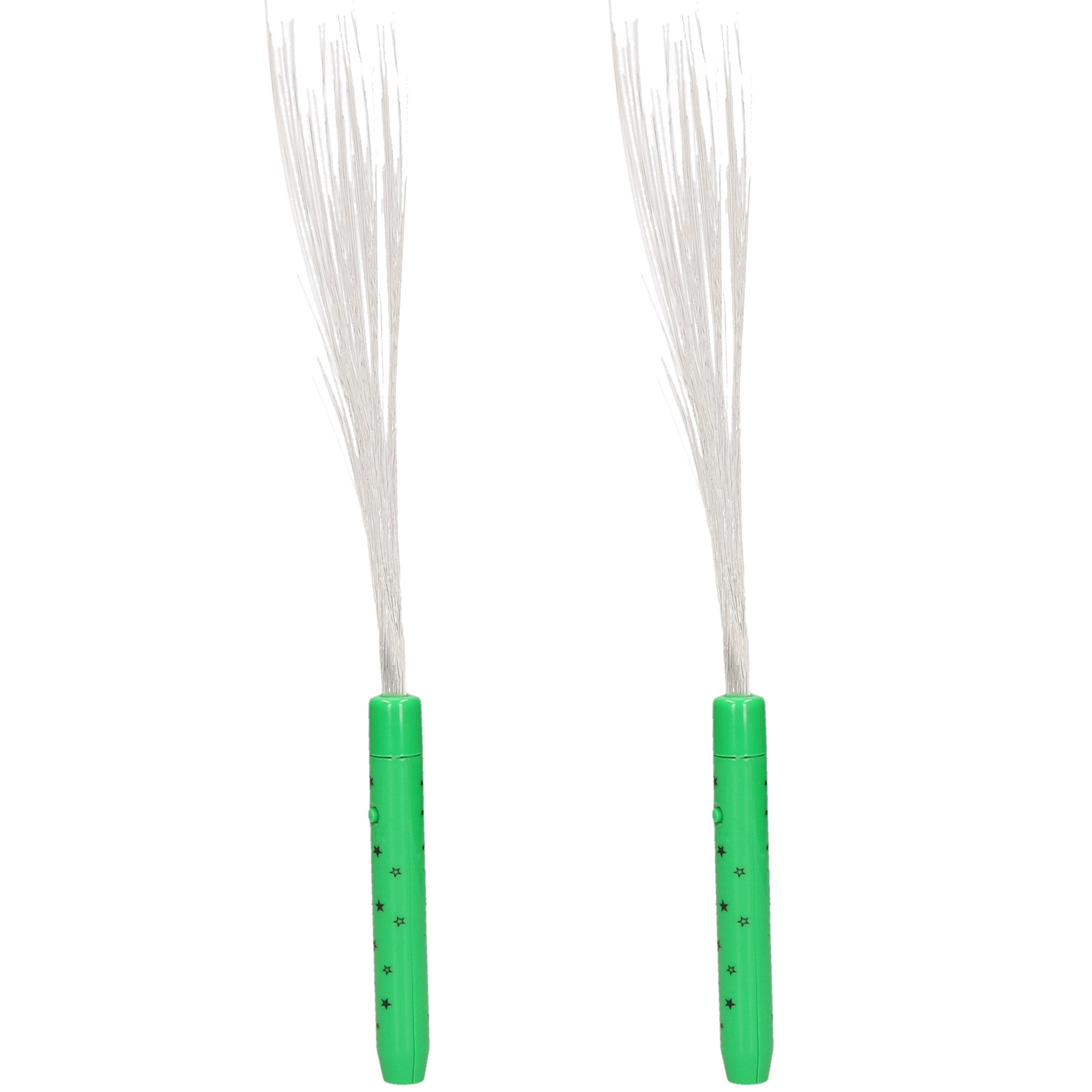 Fiberstick - 2x - magische LED licht stick - festival/evenementen lichtjes -