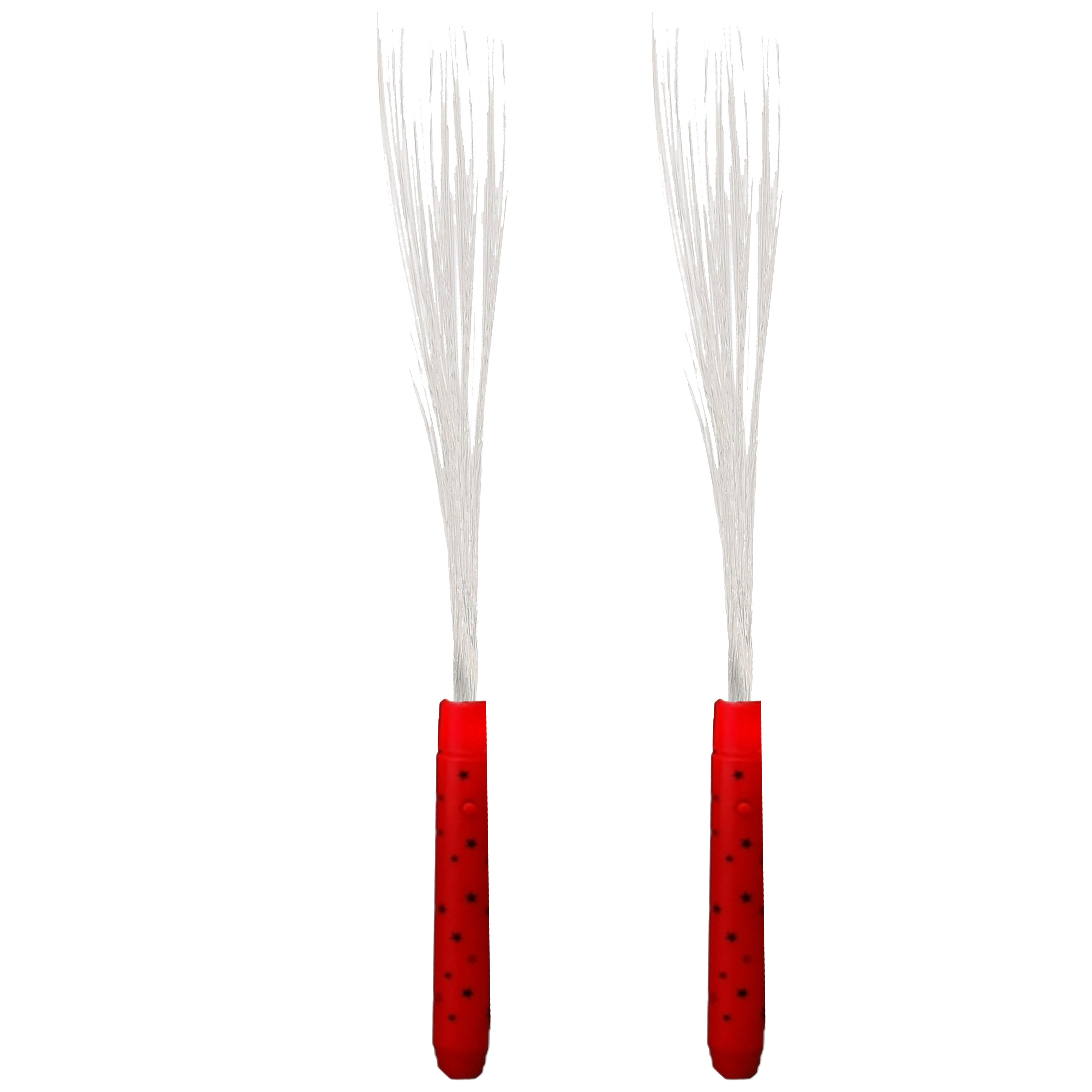Fiberstick - 2x - magische LED licht stick - festival/evenementen lichtjes -