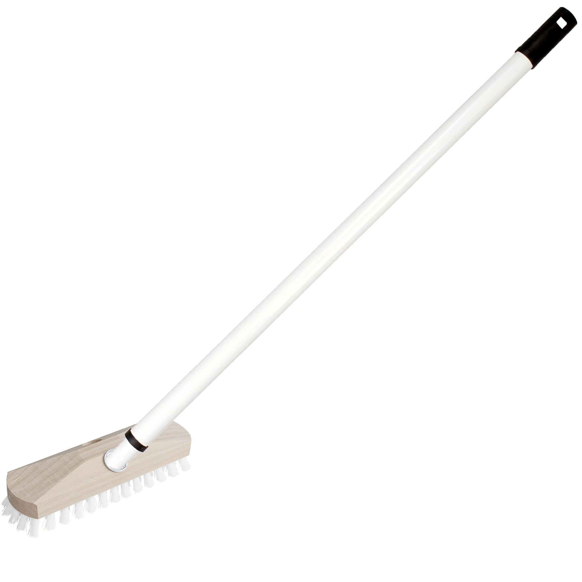 Schrobber - met telescoopsteel - 80-130 cm - schrobborstel - schoonmaakborstel -
