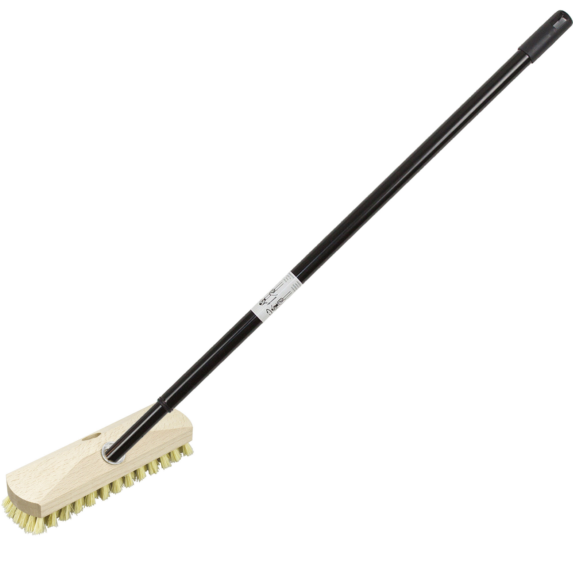 Schrobber - met telescoopsteel - 80-130 cm - schrobborstel - schoonmaakborstel -