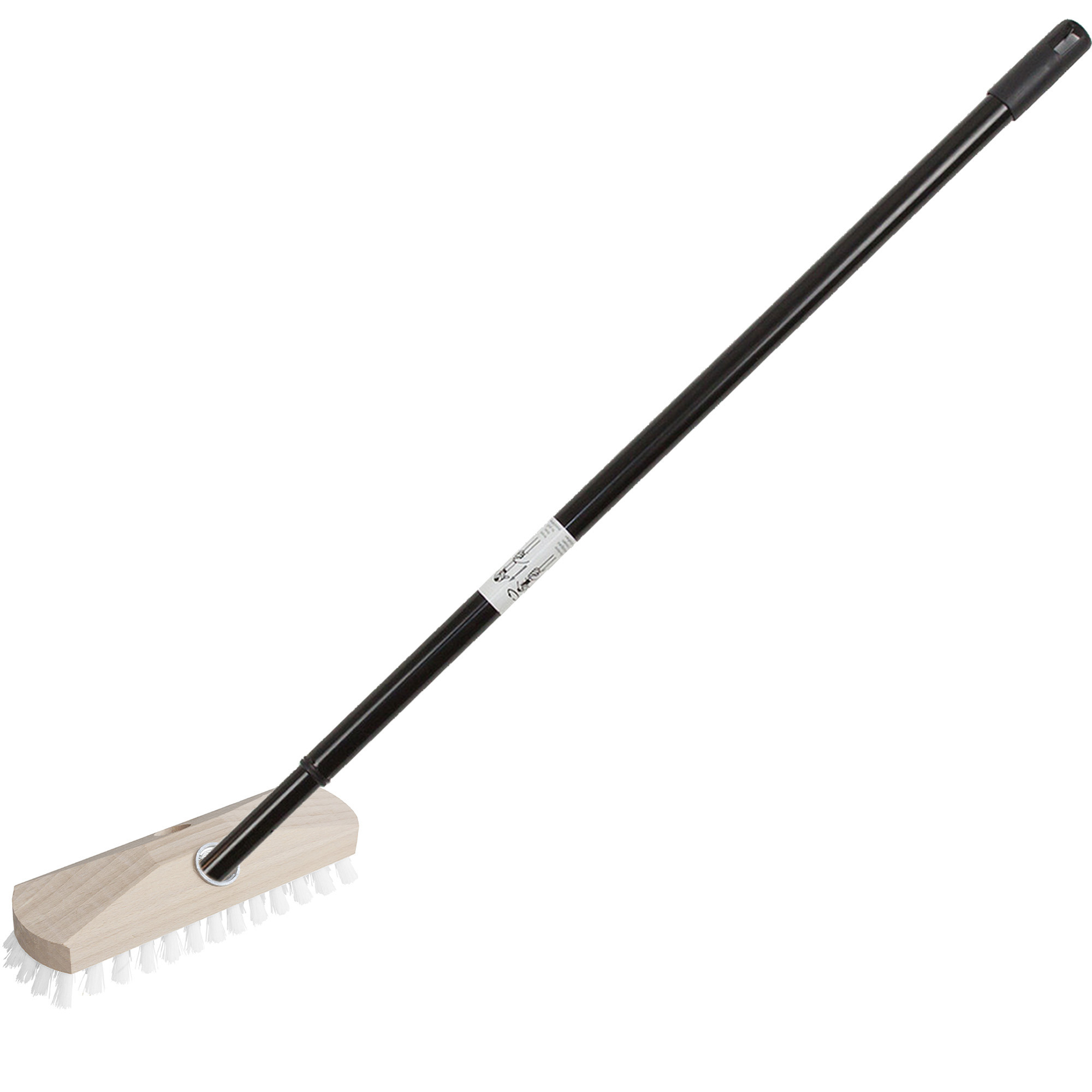 Schrobber - met telescoopsteel - 80-130 cm - schrobborstel - schoonmaakborstel -