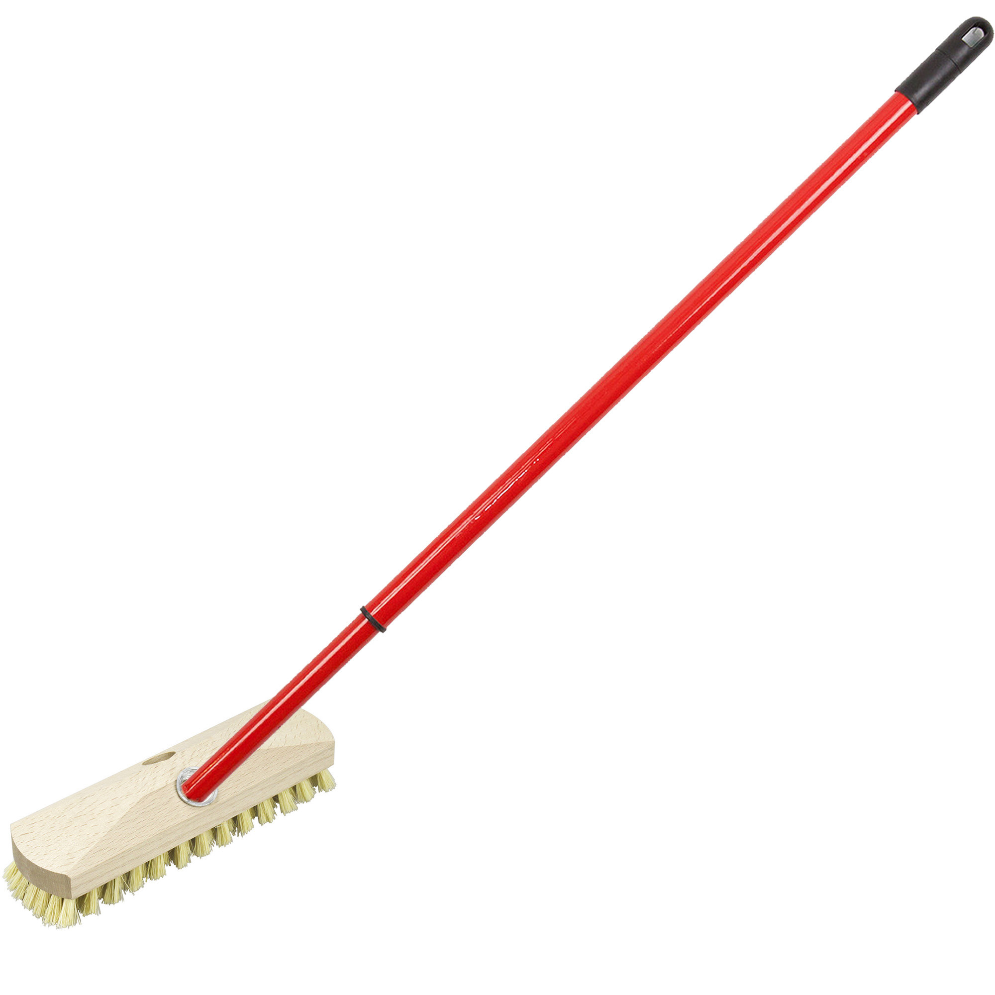 Schrobber - met telescoopsteel - 80-130 cm - schrobborstel - schoonmaakborstel -