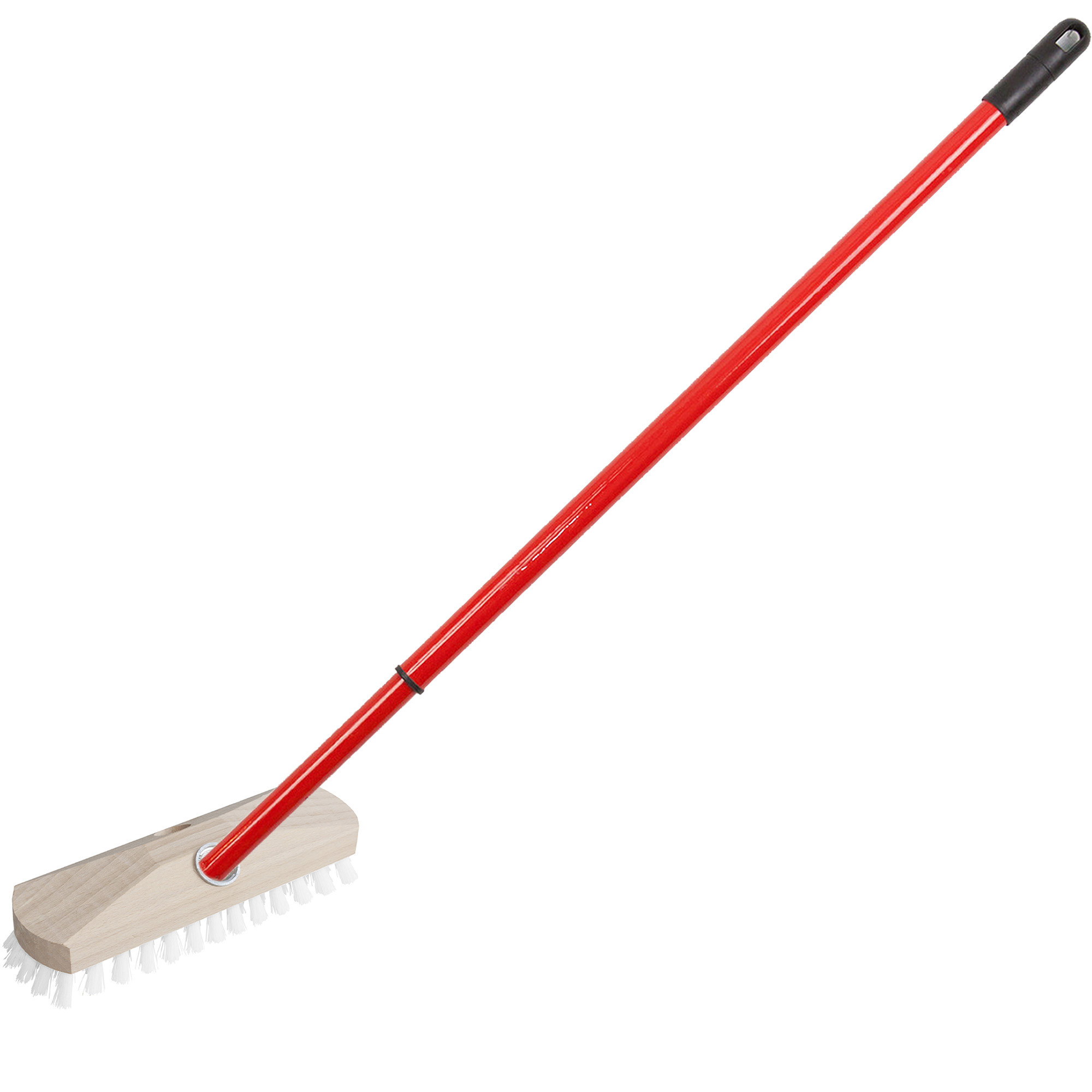 Schrobber - met telescoopsteel - 80-130 cm - schrobborstel - schoonmaakborstel -
