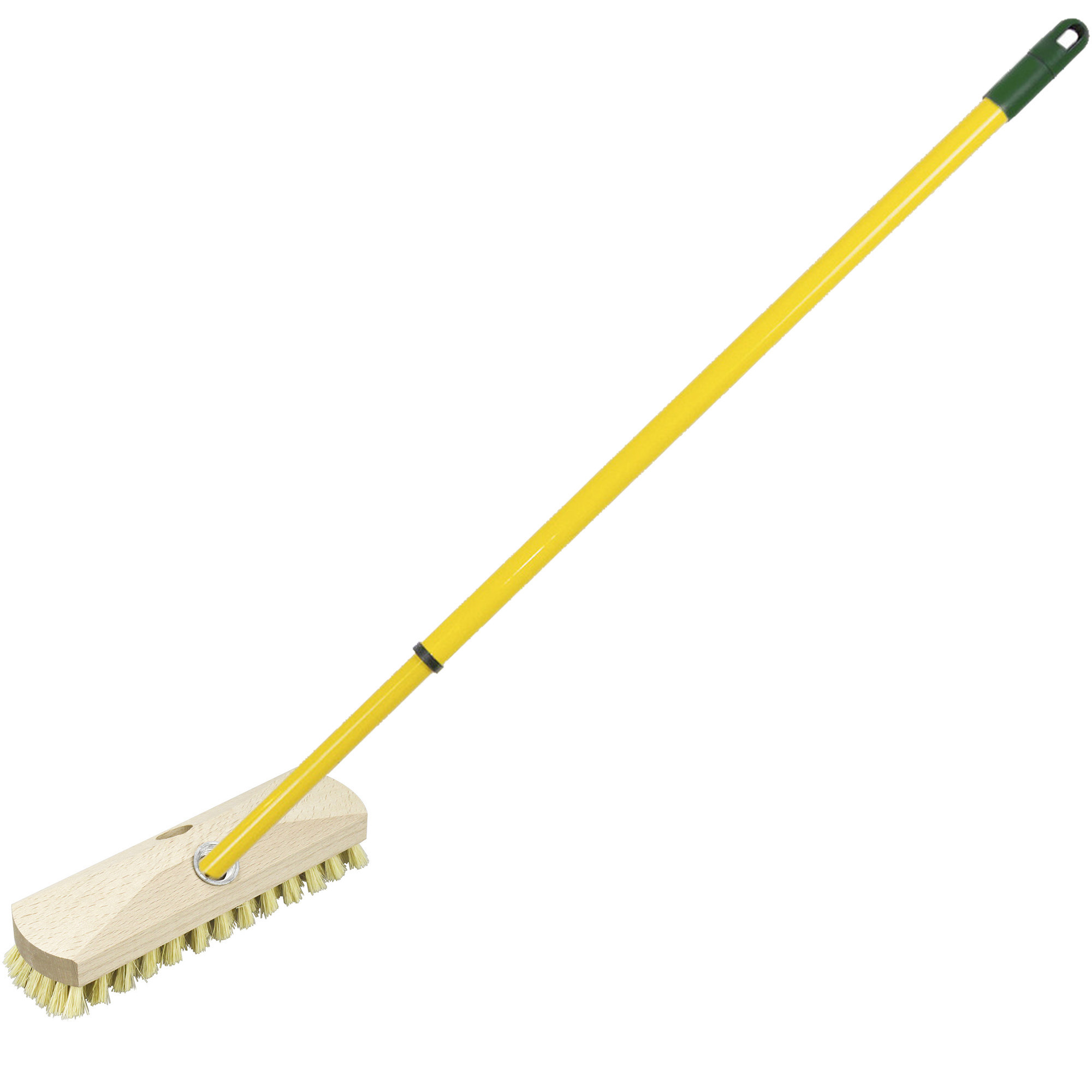 Schrobber - met telescoopsteel - 80-130 cm - schrobborstel - schoonmaakborstel -
