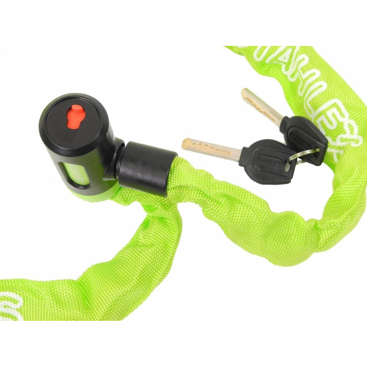 Kettingslot - groen - 120 cm - 2 sleutels - scooter / fiets - kabelslot -