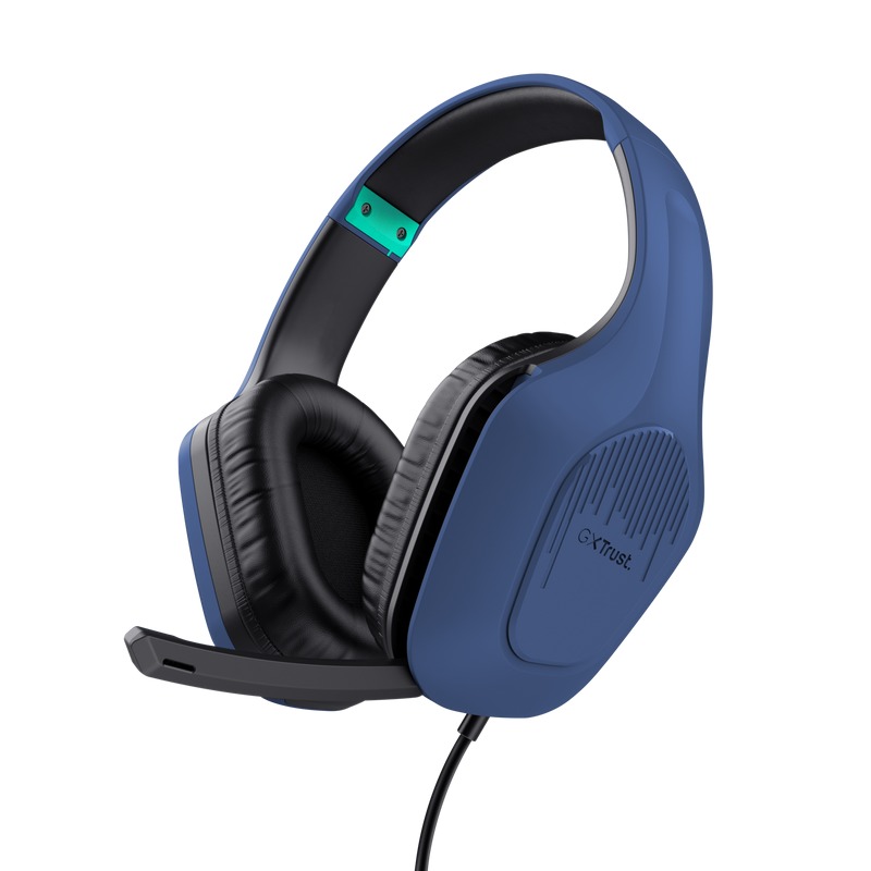 Trust GXT 415 Zirox Over-ear gamingheadset Headset Blauw
