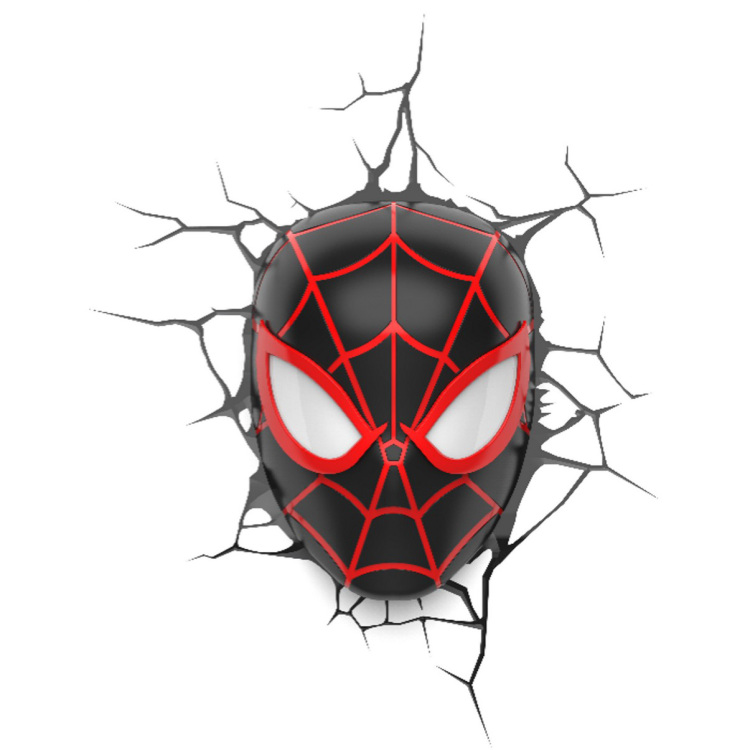 Diverse Marvel: Spider-Man - Miles Morales Mask 3D Wall Light verlichting