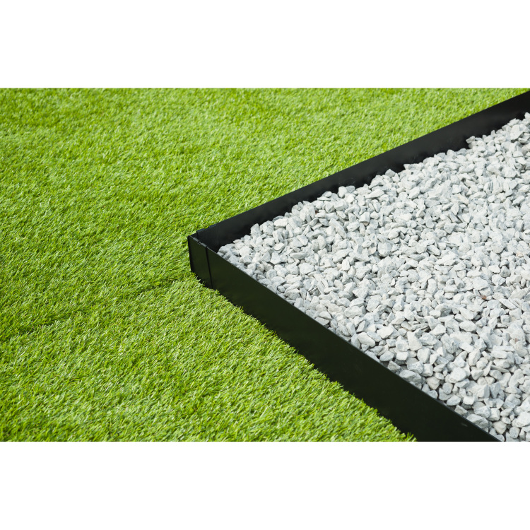 Nature Borderrand van verzinkt staal begrenzing 3x H 10,2 x 91,4 cm, Incl. 4x grondpennen