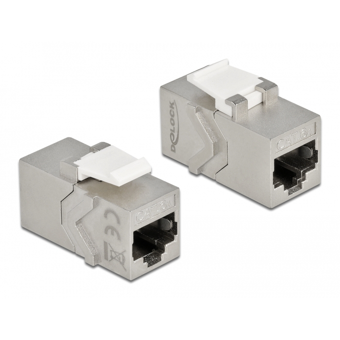 DeLOCK Keystone Module RJ45 jack to RJ45 jack Cat.6A keystone module